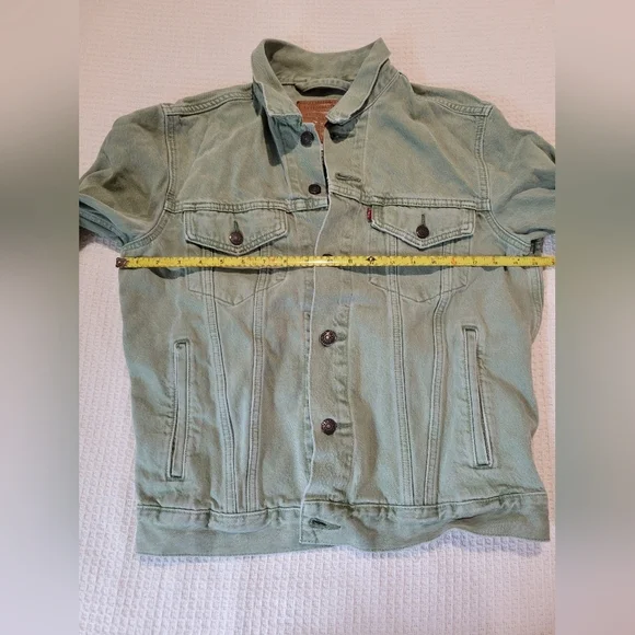 Levi's Light Green Denim Jacket - Picture 8 of 13